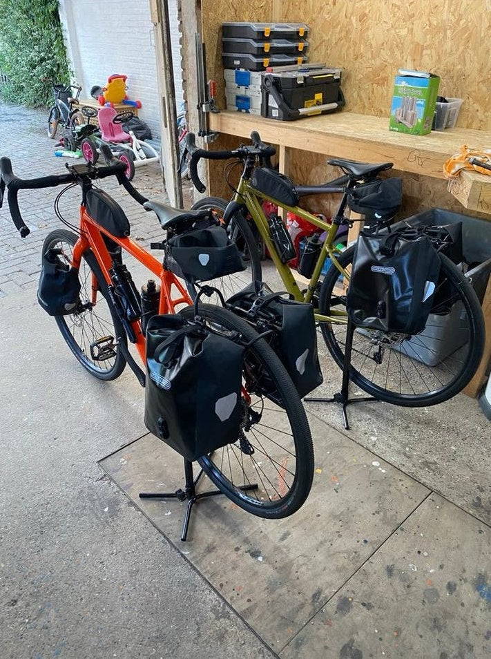 Ortlieb fietstassen en bagagedrager Quick-Rack, Ophalen, Zo goed als nieuw