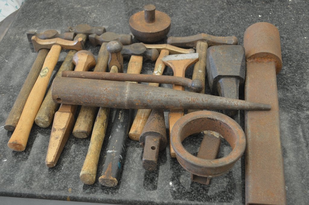 koperslager gereedschap, Gebruikt, Overige thema's, Gereedschap of Toebehoren, Metaal