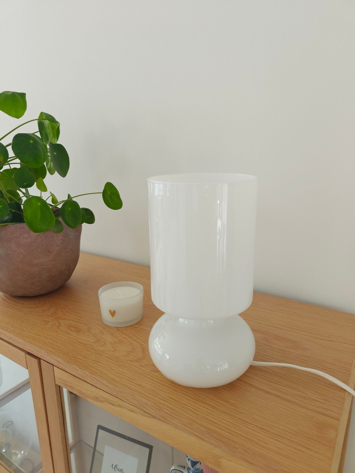Lampje Ikea Lykta wit, Huis en Inrichting, Wit, Ophalen, IKEA, Vintage