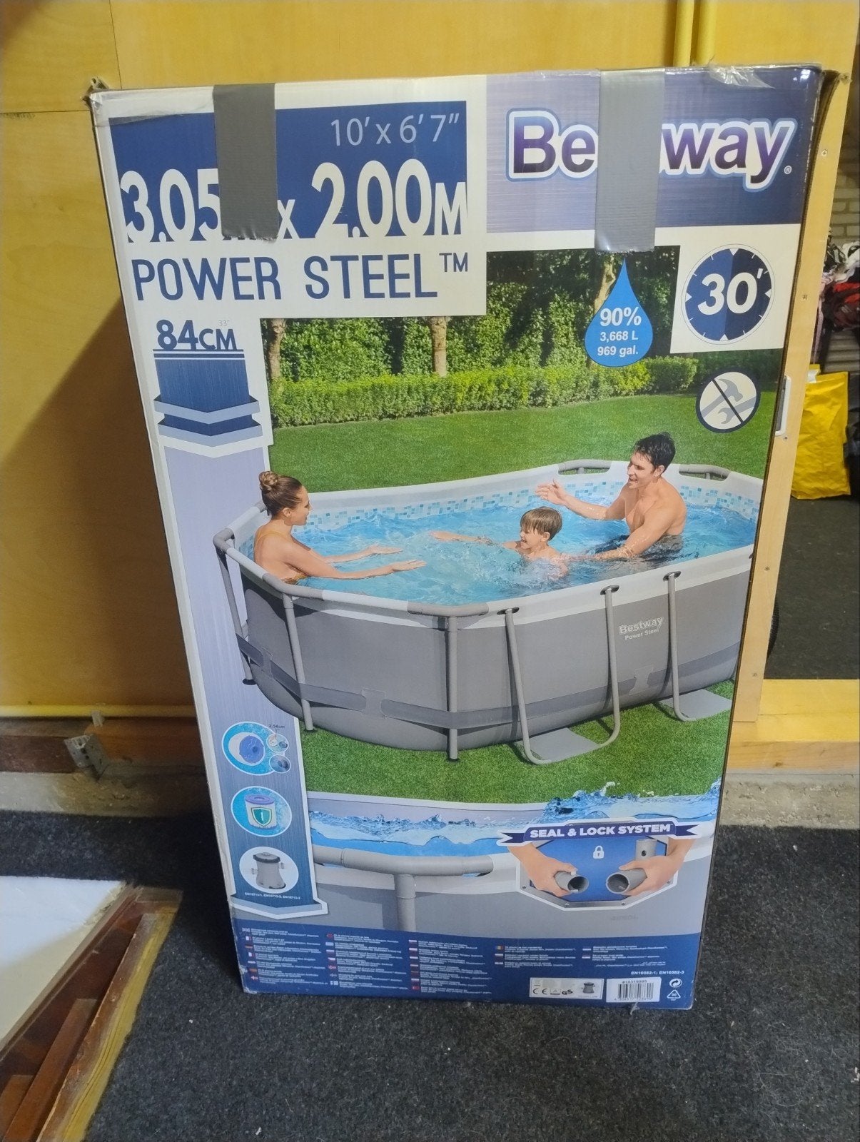 Bestway zwembad 305x200x84, Tuin en Terras, Ophalen, 80 tot 120 cm, Opzetzwembad, 200 tot 400 cm
