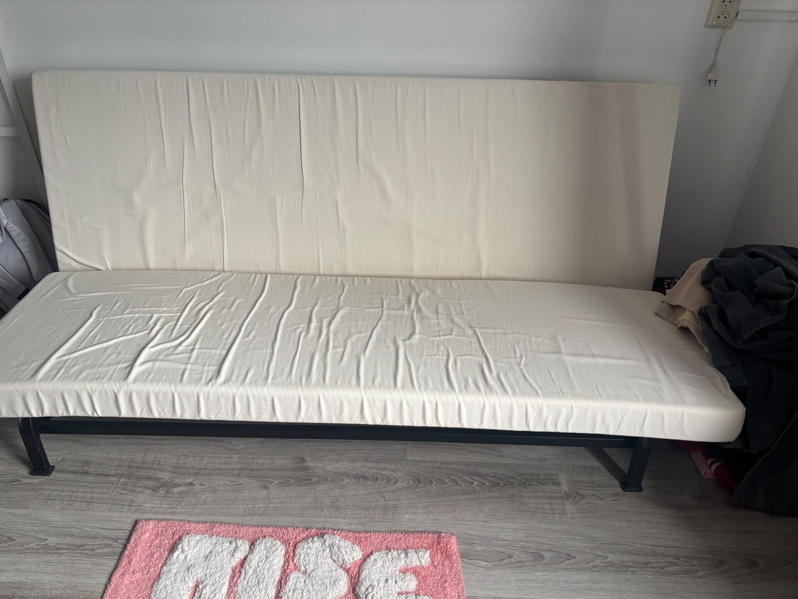 Te koop slaapbank, Huis en Inrichting, Ophalen, Zo goed als nieuw, Tweepersoons, 140 cm