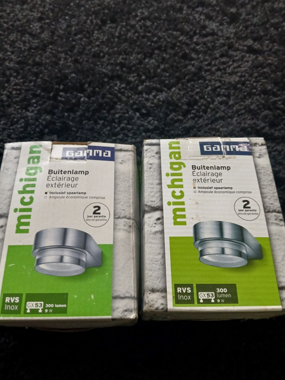 GAMMA Buitenlamp 'Michigan' RVS Inox GX53 9W, Ophalen of Verzenden, Nieuw