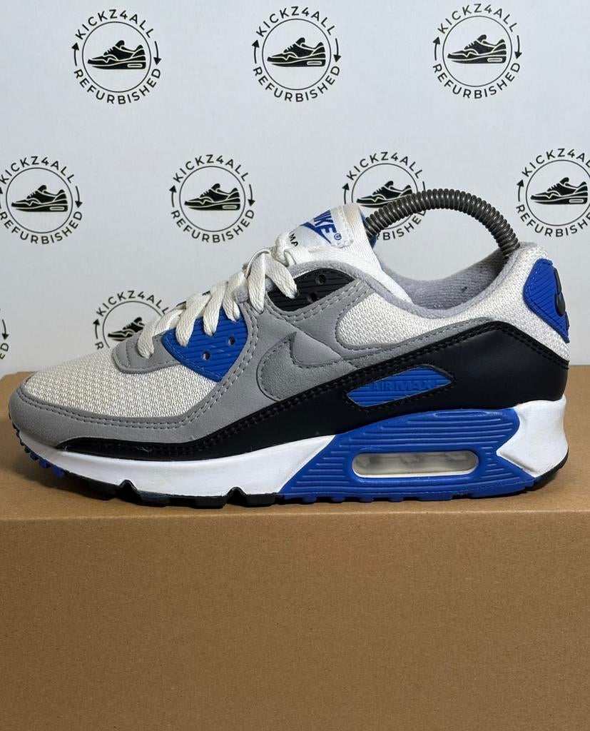Nike Air Max 90 OG Recraft ‘Royal Blue’ Maat 38.5, Wit, Ophalen of Verzenden, Sneakers of Gympen, Nike
