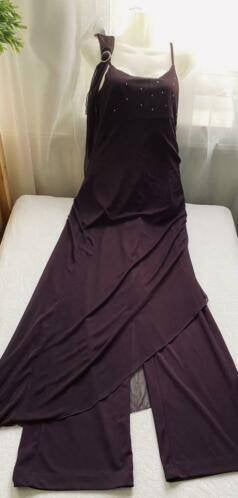 Kaleidoscope pantalon/avondjurk maat 36, Paars, Ophalen of Verzenden, Zo goed als nieuw, Maat 36 (S)