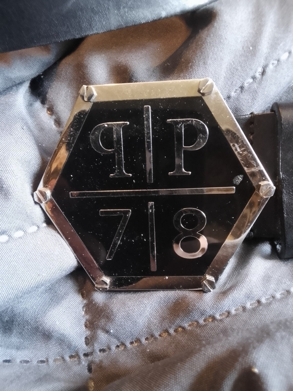 philipp plein riem tekoop maat 95, Ophalen of Verzenden, Zo goed als nieuw, Zwart, Minder dan 95 cm