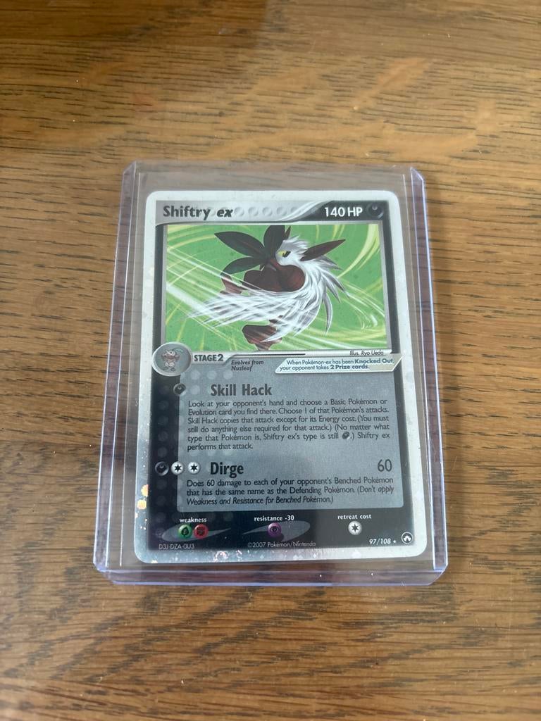 Shiftry ex 97/108 Pokémon kaart - Excellent staat, Ophalen of Verzenden, Zo goed als nieuw, Losse kaart