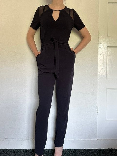 Stijlvolle Morgan Jumpsuit - donkerblauw, Kleding | Dames, Jumpsuits, Blauw, Zo goed als nieuw, Maat 36 (S), Morgan
