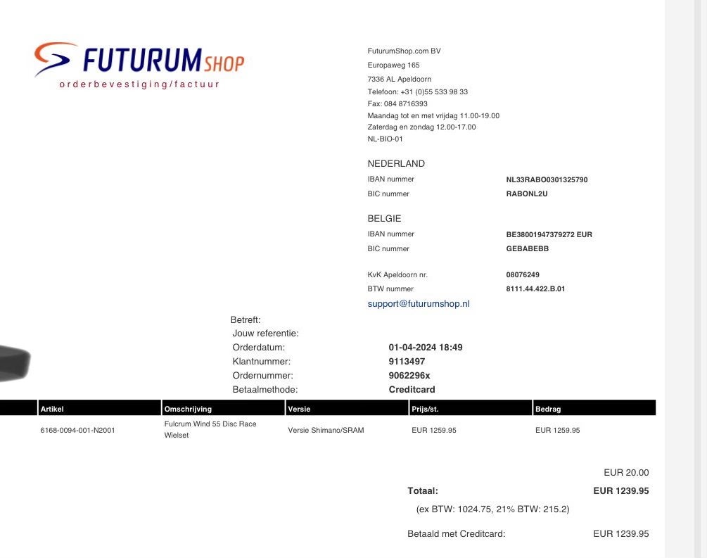 Foto 3 van Fulcrum Wind 55 Disc Race Wielset Shimano Continental GP5000