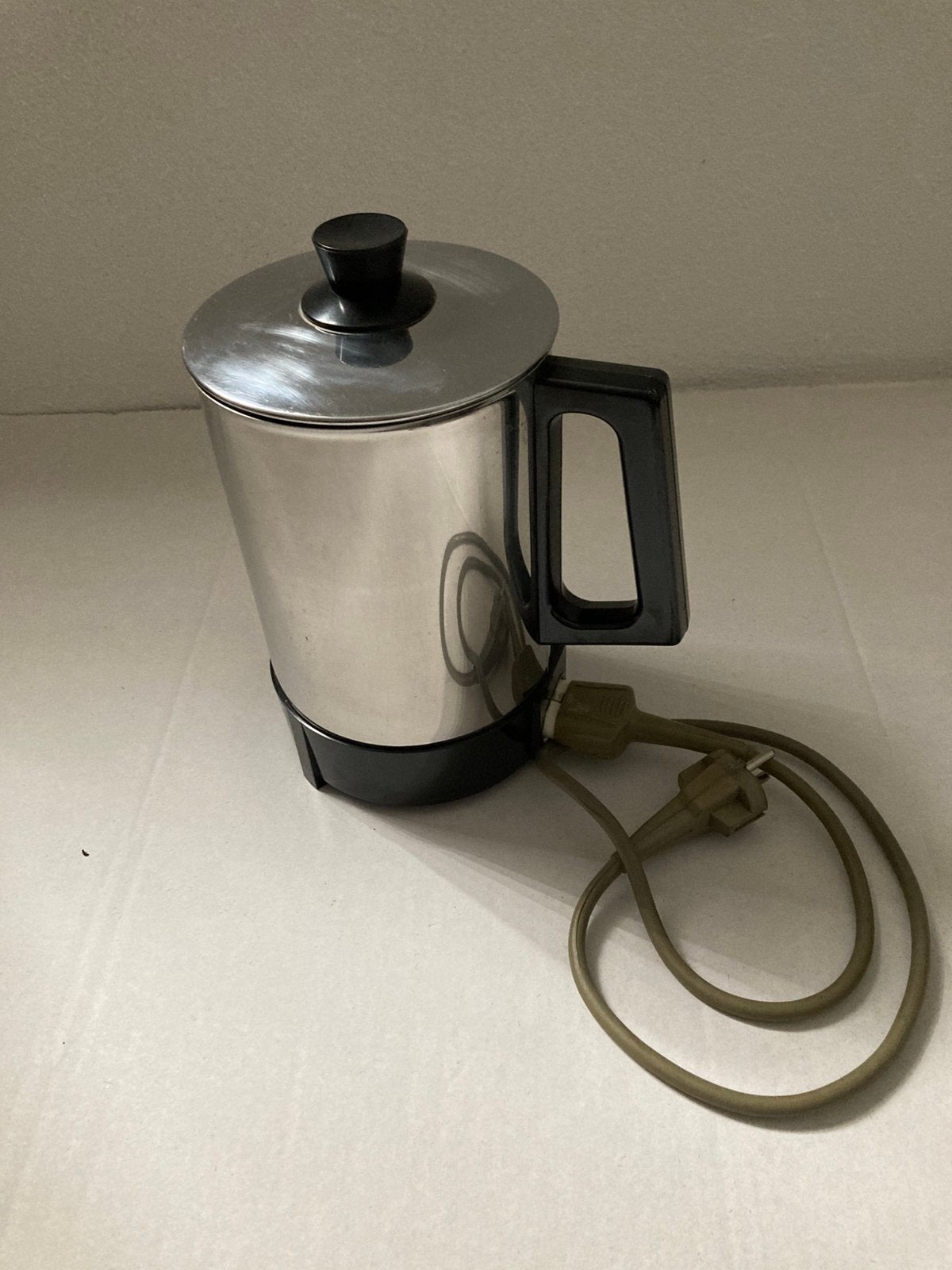 Vintage Daalderop Waterkoker RVS - Gebruikt, 1 tot 2 liter, Ophalen of Verzenden, Gebruikt, Rvs