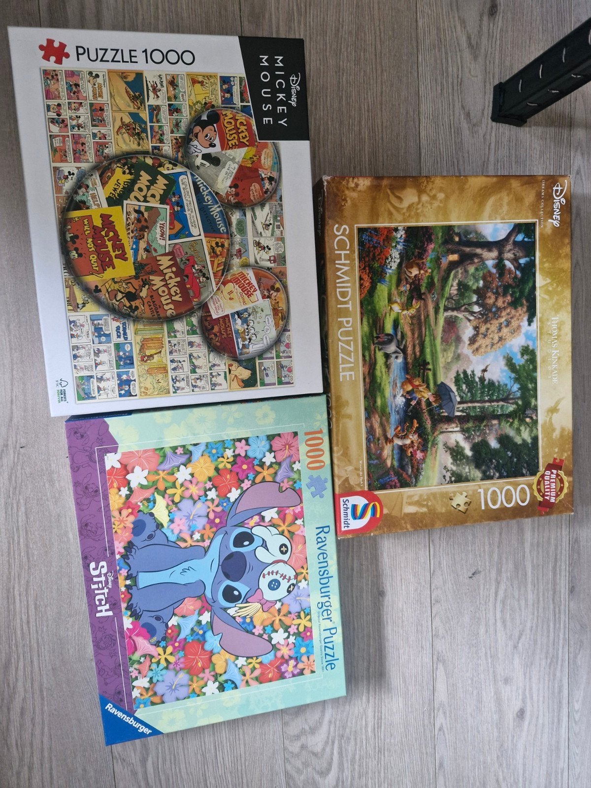 Disney Puzzels 1000 stukjes - Stitch, Mickey, Winnie de Poeh, Kinderen en Baby's, Ophalen of Verzenden, Meer dan 50 stukjes, Gebruikt