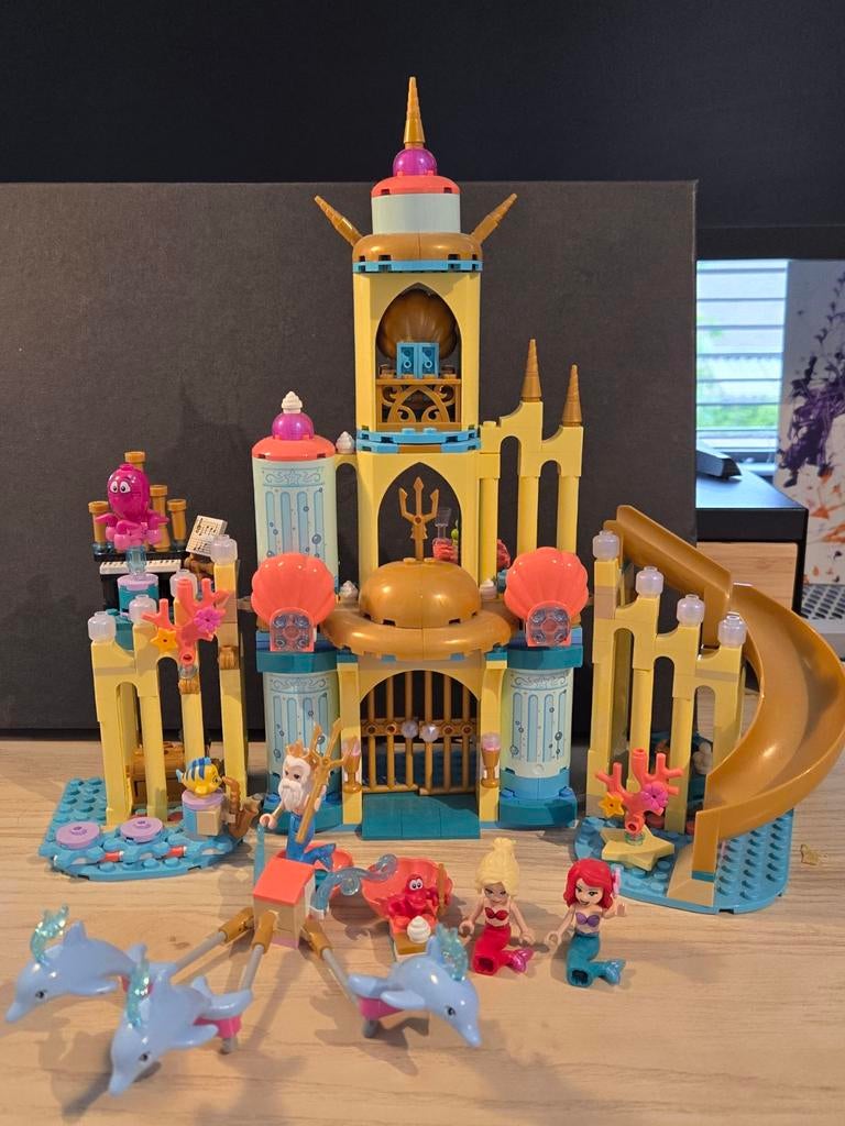 LEGO Disney Princess Ariel's onderwater kasteel - 43207, Compleet, Gebruikt, Lego, Ophalen of Verzenden