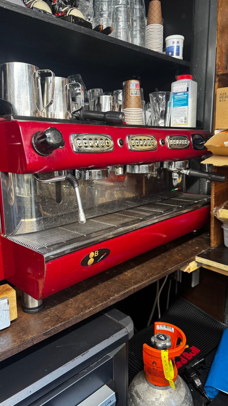 Koffie machine, Ophalen