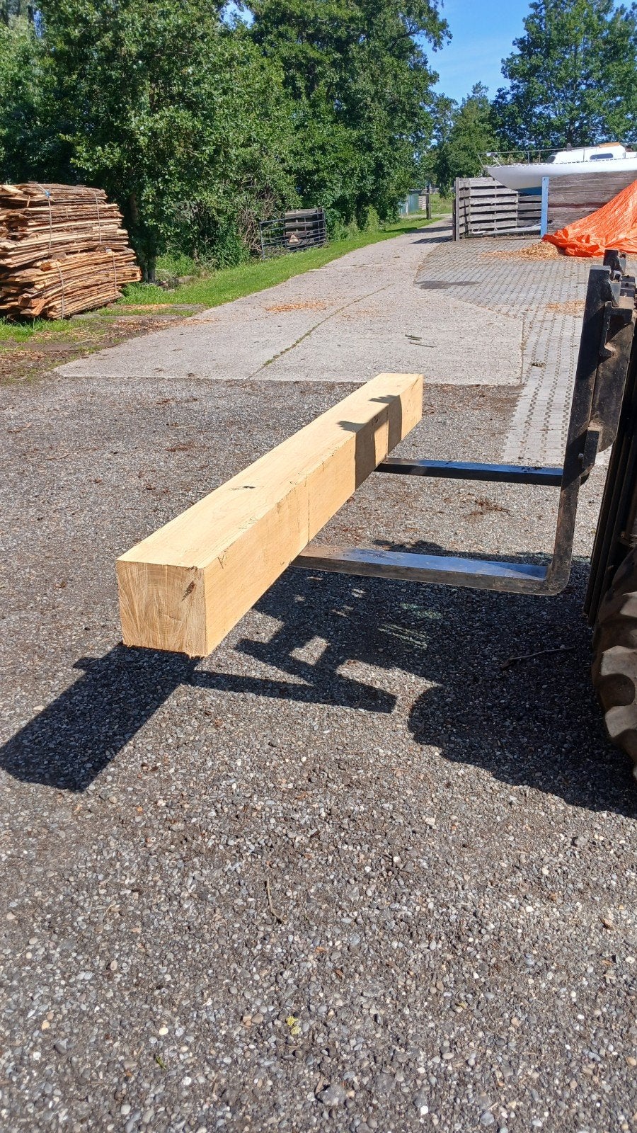 Eiken balk 210 x 210, Ophalen, 250 cm of meer, Balken