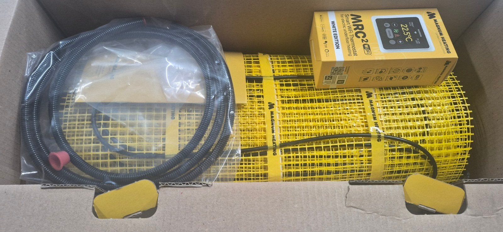 Magnum 4,5m2 Elektrische Vloerverwarming incl. Thermostaat, Thermostaat, Minder dan 30 cm, Nieuw, Minder dan 60 cm