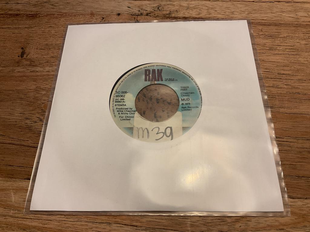 Mud, Tigerfeet, Cd's en Dvd's, Vinyl Singles, Single, Pop, 7 inch, Ophalen of Verzenden