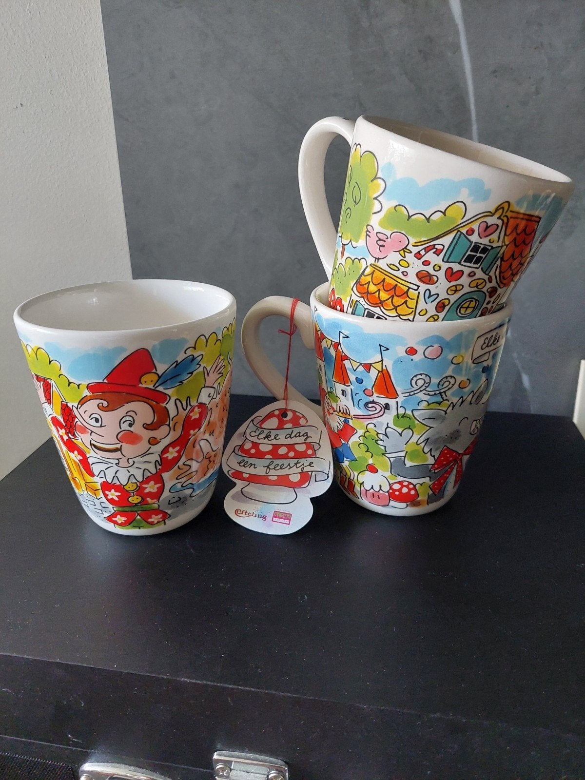 3 Efteling XL mokken BLOND AMSTERDAM, Verzenden, Nieuw, Overige typen