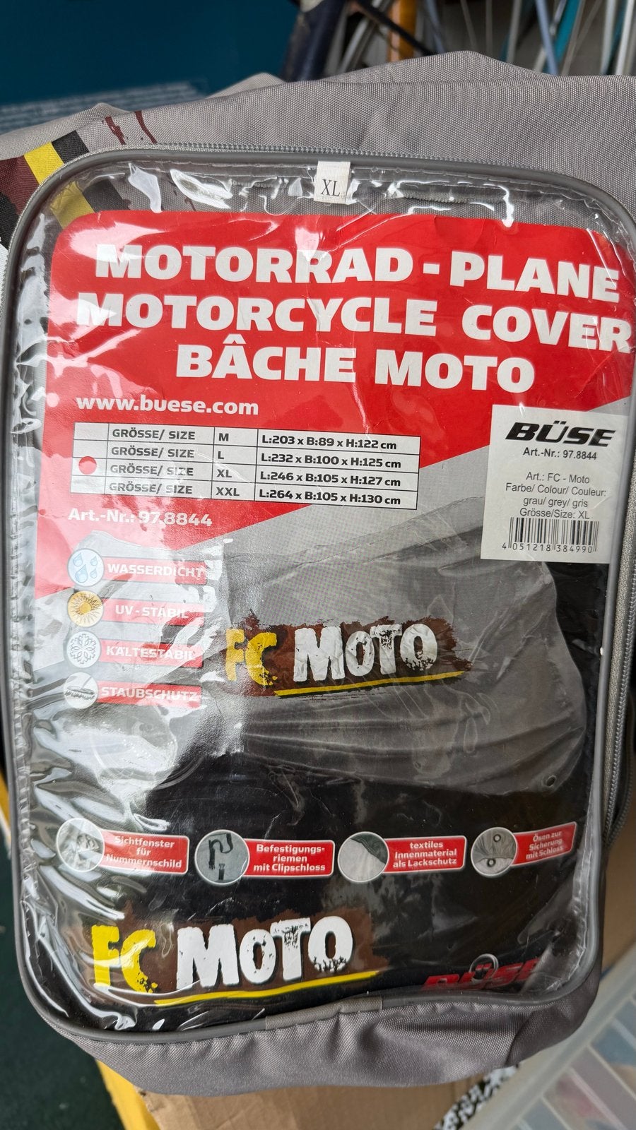 Nieuwe Motorhoes XL - Waterdicht, UV-stabiel, Stofbeschermin, Motoren, Ophalen of Verzenden, Nieuw