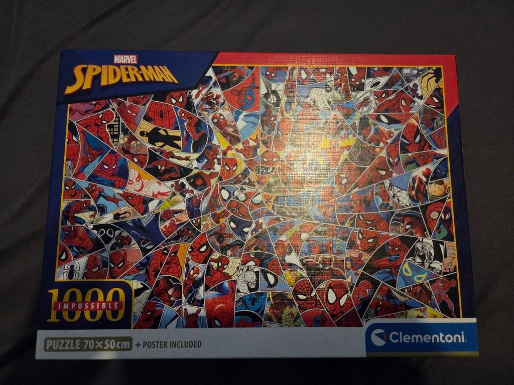 Clementoni Marvel Spider-Man Impossible Puzzel 1000 stukjes, Ophalen of Verzenden, Meer dan 50 stukjes, Zo goed als nieuw, 6 jaar of ouder