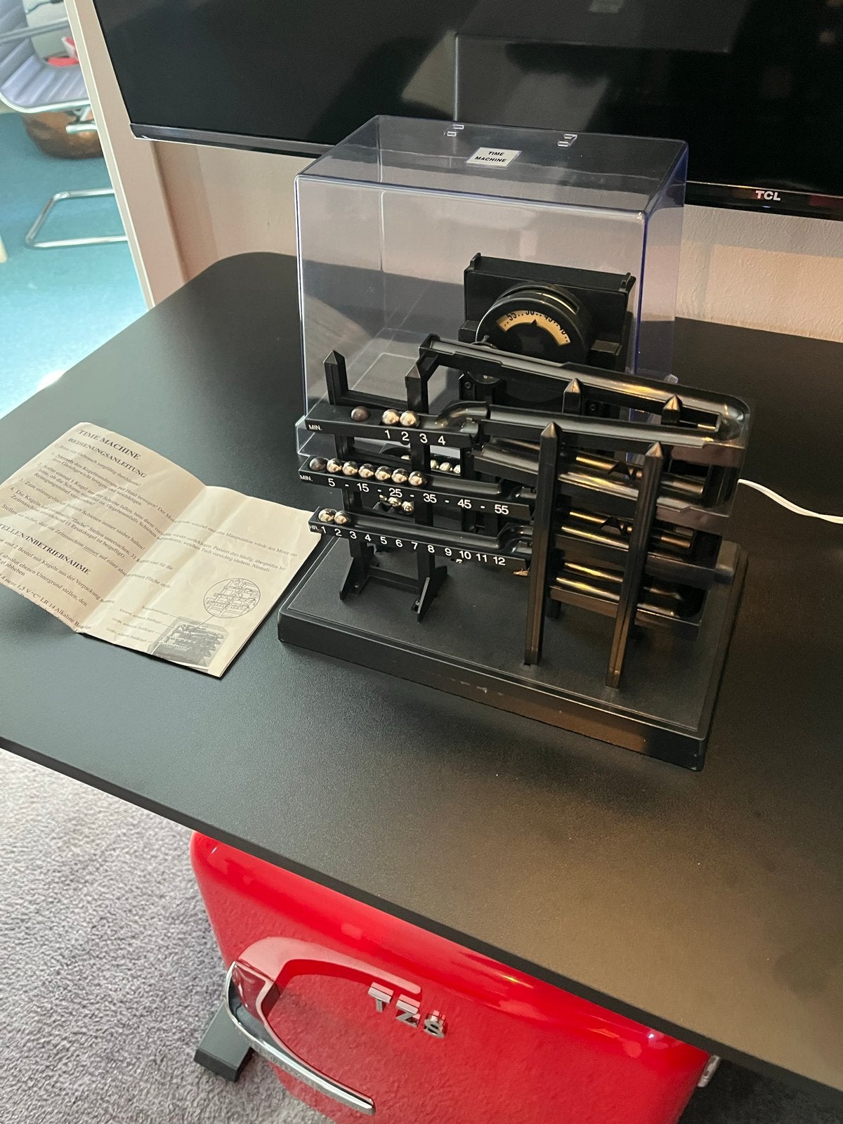 Bijzondere Kogelklok met adapter - Echt iets aparts!!, Gebruikt, Ophalen of Verzenden, Overige merken, Overige typen