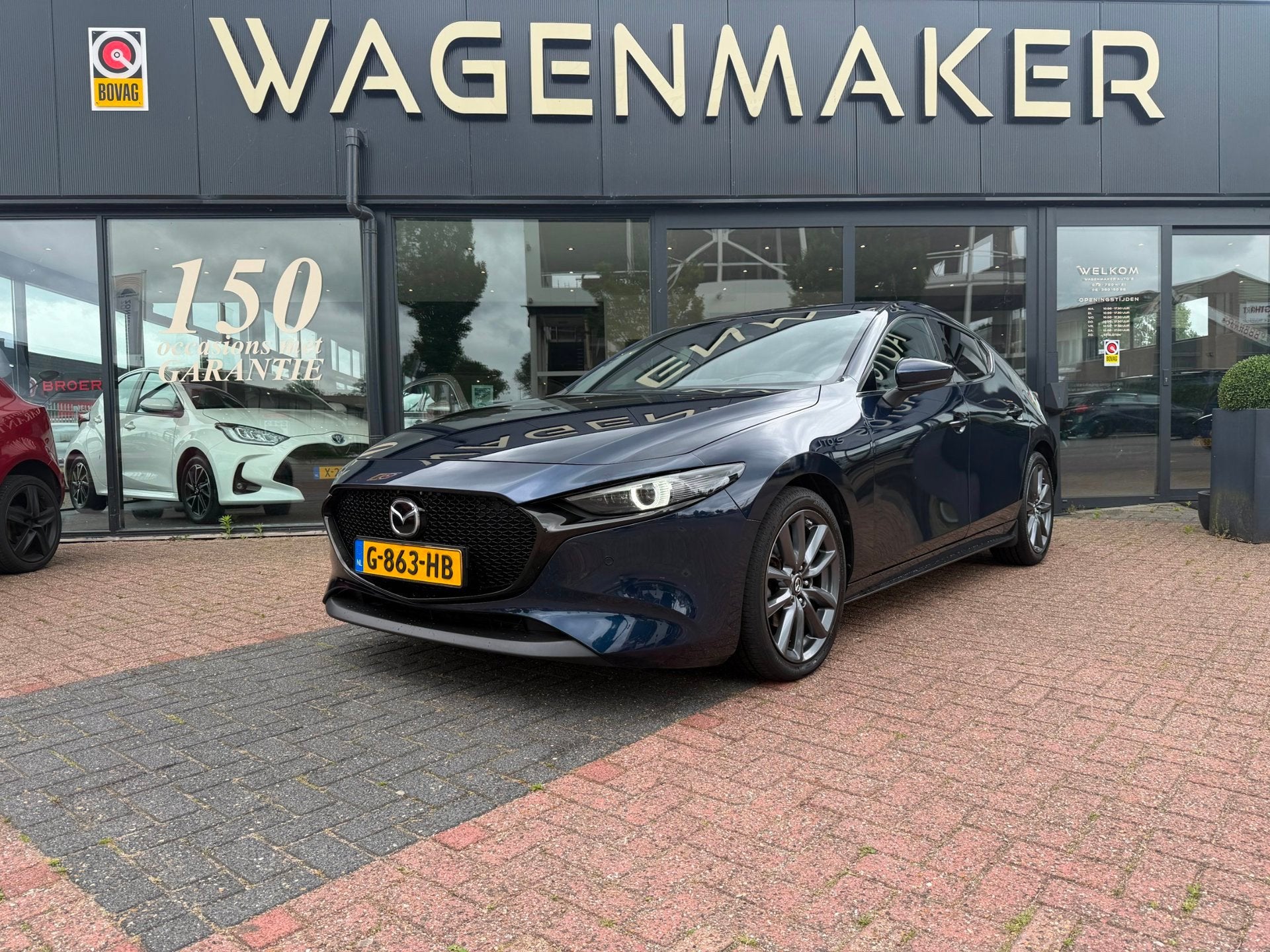 Mazda 3 2.0 e-SkyActiv-X M Hybrid 180 Luxury ACC|NAV|CAM|Led, Auto's, Voorwielaandrijving, Gebruikt, 4 cilinders, Blauw