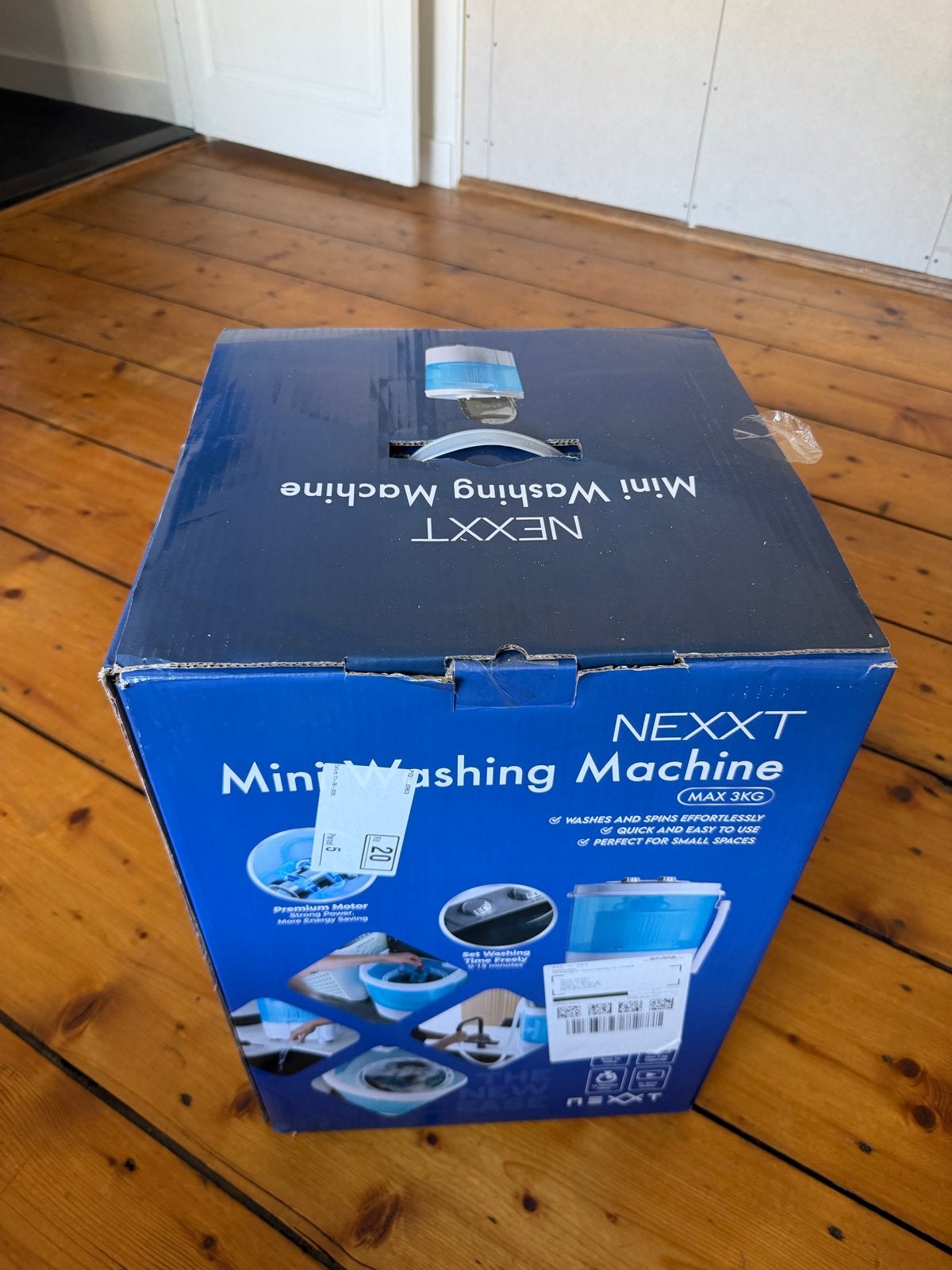 NEXXT Mini Wasmachine - Nieuw in doos, ideaal voor alleensta, Ophalen, Minder dan 1200 toeren, Minder dan 85 cm, Minder dan 4 kg
