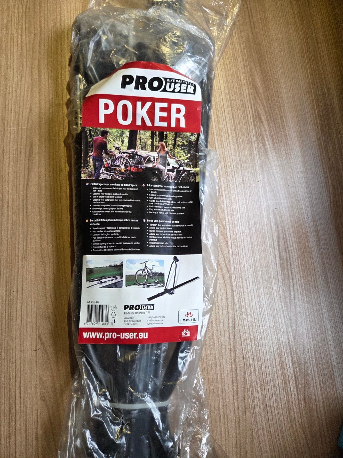 Pro-User Poker fietsendrager voor dakdragers, Fietsen en Brommers, Ophalen of Verzenden, Nieuw