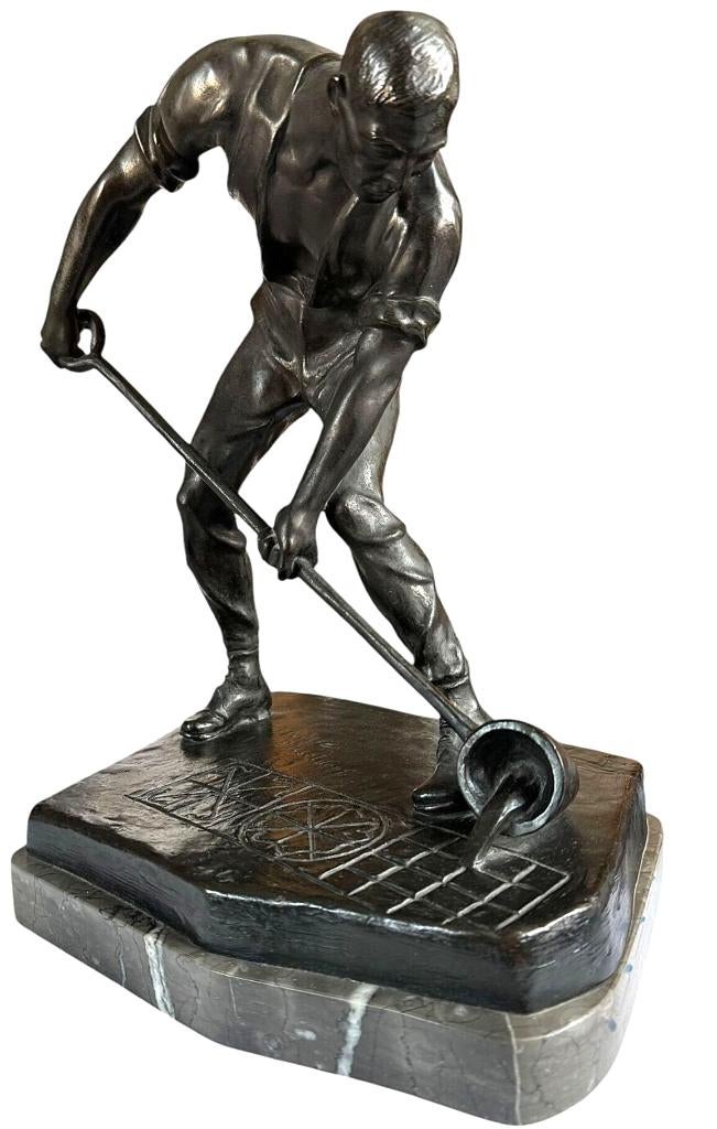 Hermann Nolte 1873-1935===fraai bronzen beeld, Ophalen, Brons