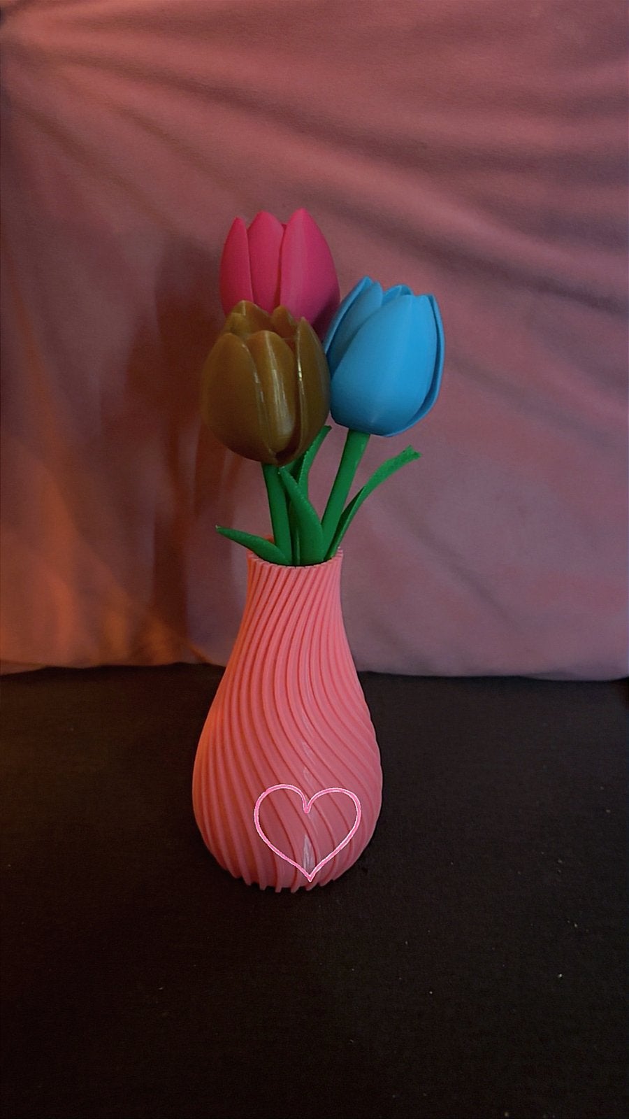 3de geprint vaas met tulpen, Ophalen, Overige materialen, Overige kleuren, 3D-geprint