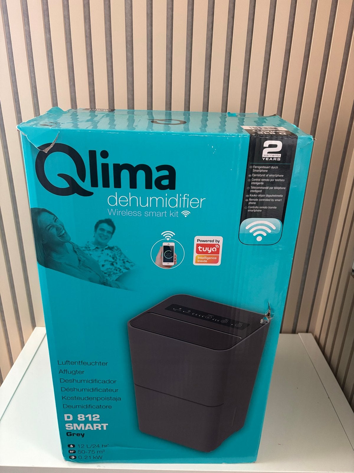 Qlima D 812 Smart Luchtontvochtiger - Nieuw in doos, Ophalen of Verzenden, Nieuw