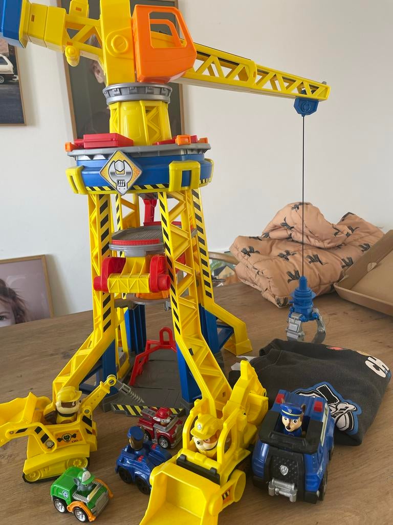 Paw Patrol Hijskraan Rubble & Crew, Toebehoren & Trui, Ophalen, Gebruikt, Jongen of Meisje