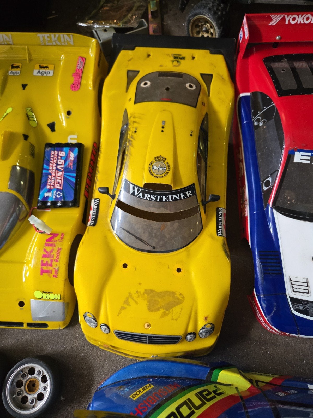 Vintage Chasis Set en onderdelen body radiografisch, Hobby en Vrije tijd, Modelbouw | Radiografisch | Auto's, Ophalen, Gebruikt