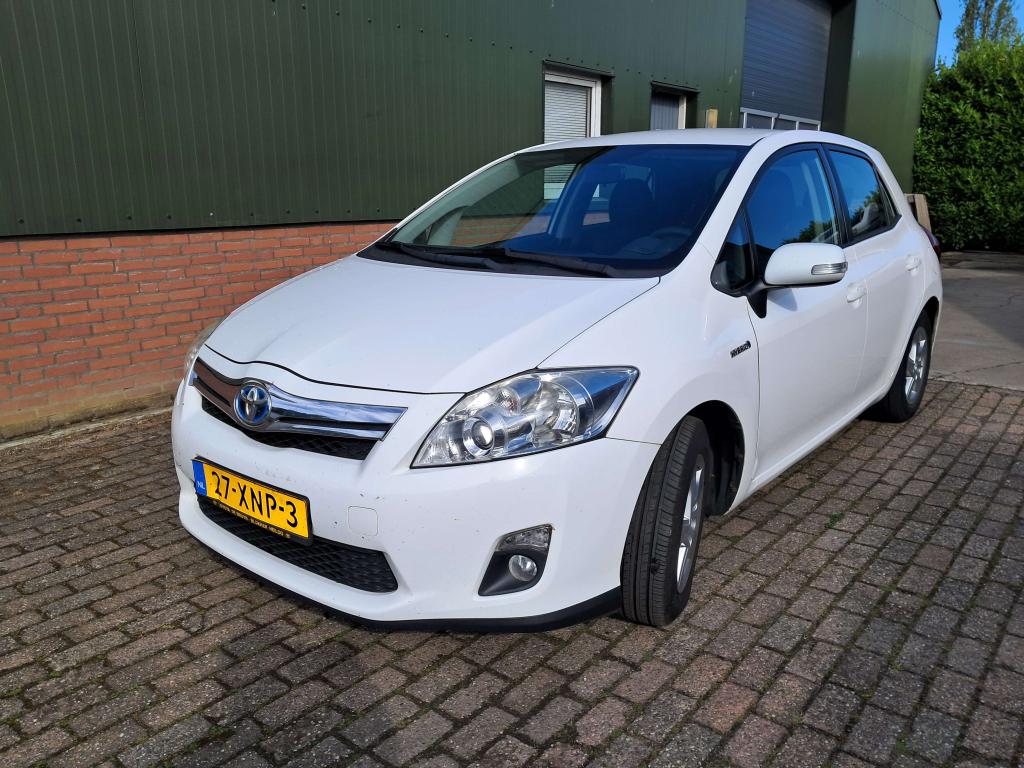 Toyota Auris 1.8 Full Hybrid Business  bj 2012 automaat, Stof, Zwart, 4 cilinders, Wit