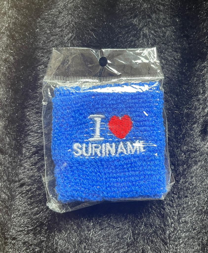 Zweetbandje, i love suriname, Sport en Fitness, Ophalen of Verzenden, Nieuw, Armen, Overige typen