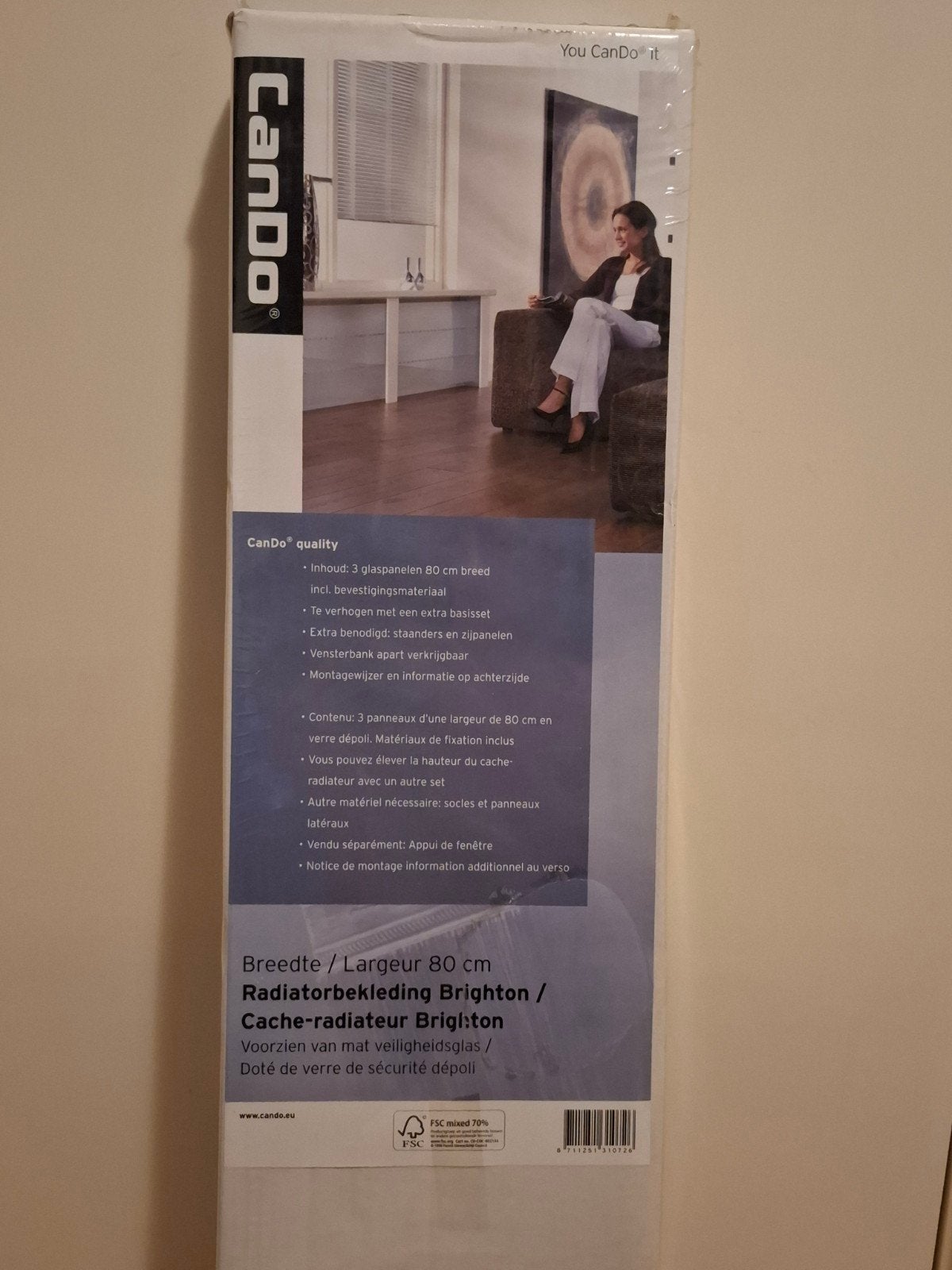 CanDo radiatorbekleding 80 cm 1 pak en 60 cm 3 pakken, Ophalen, Overige typen, Nieuw, Minder dan 60 cm