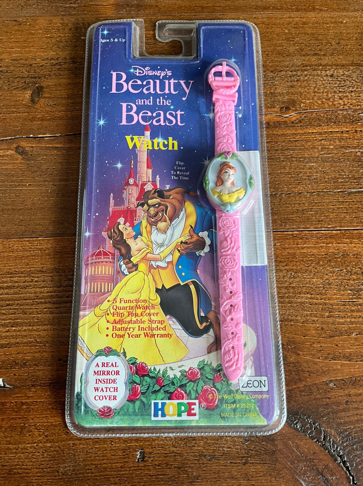 Vintage Disney Beauty and the Beast horloge nieuw geseald, Verzamelen, Ophalen of Verzenden, Nieuw