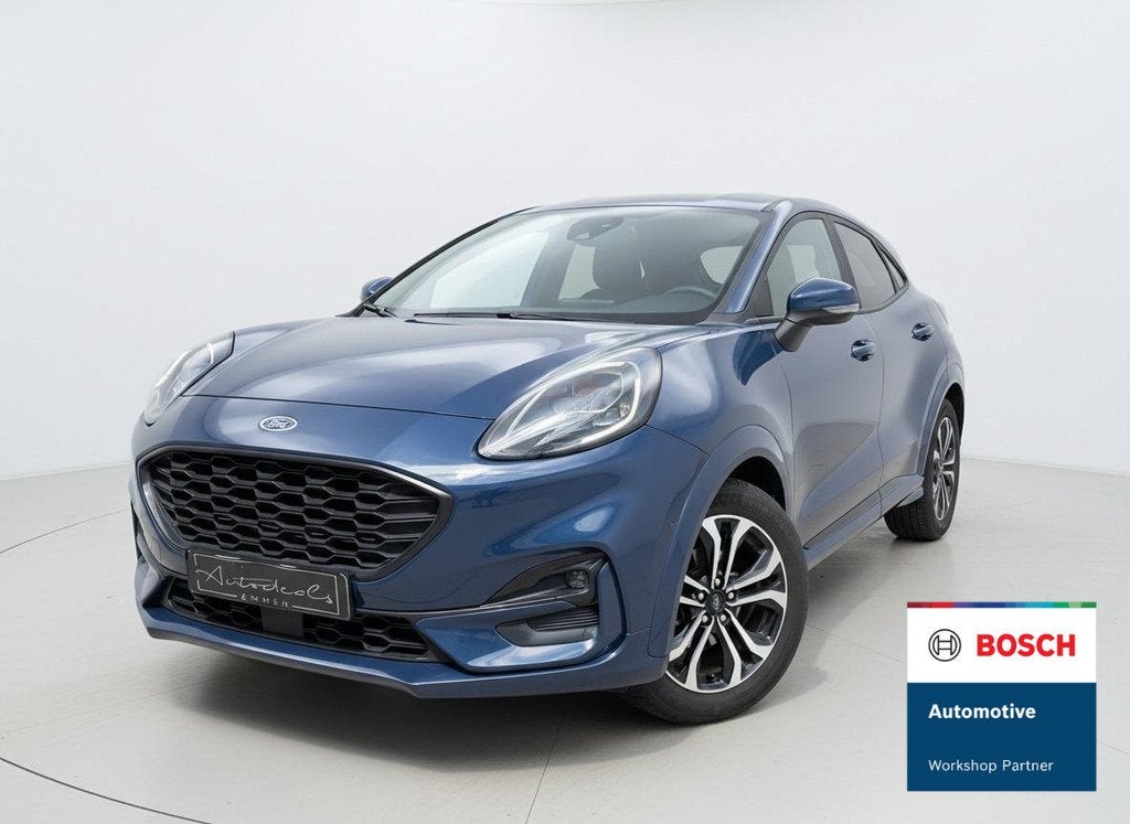 Ford Puma 1.0 EcoBoost Hybrid ST-Line NAVI - STOELVERWARMING, Auto's, Voorwielaandrijving, Euro 6, Blauw, Handgeschakeld