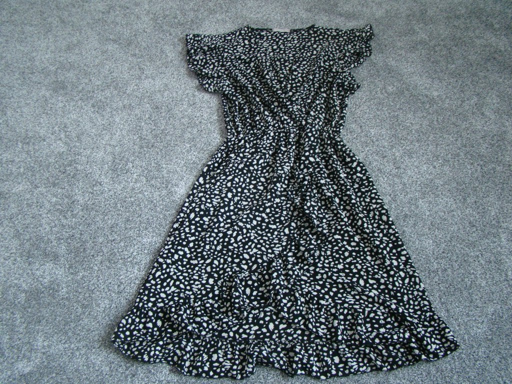 Superlekker vallend jurkje / maat L / Musthaves by Elja, Zwart, Maat 42/44 (L), Musthaves by Elja, Ophalen of Verzenden