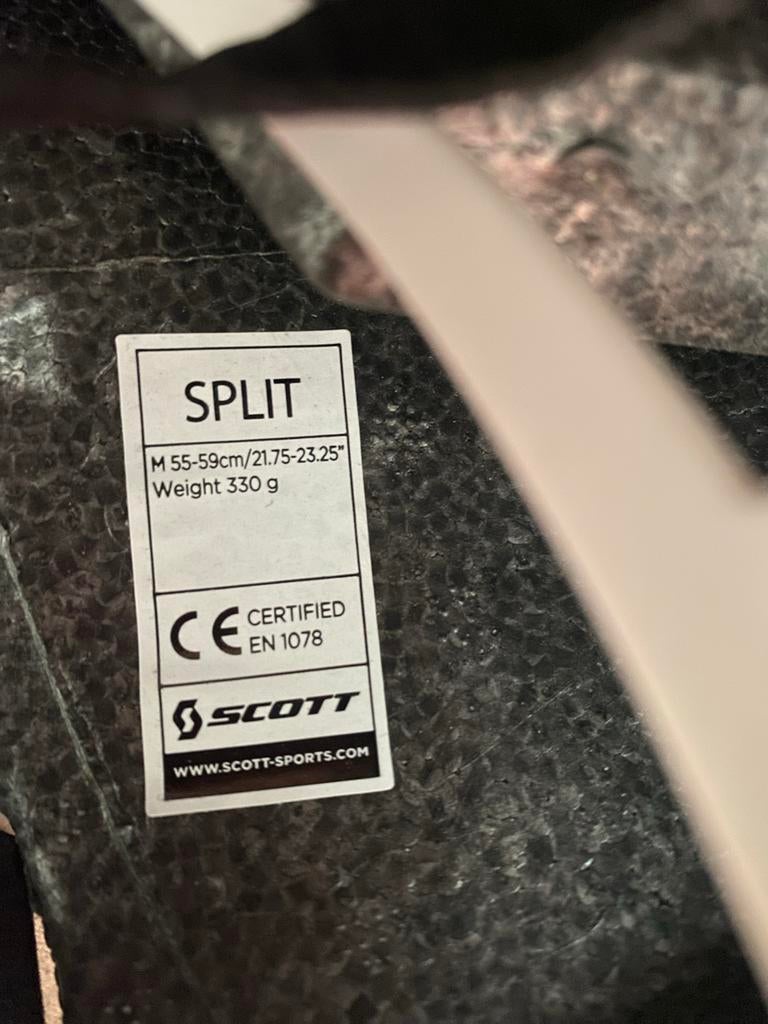 Scott Split Aerohelm - Maat M (55-59cm), Fietsen en Brommers, Fietsaccessoires | Fietshelmen, Gebruikt, Heer of Dame, M, Ophalen of Verzenden