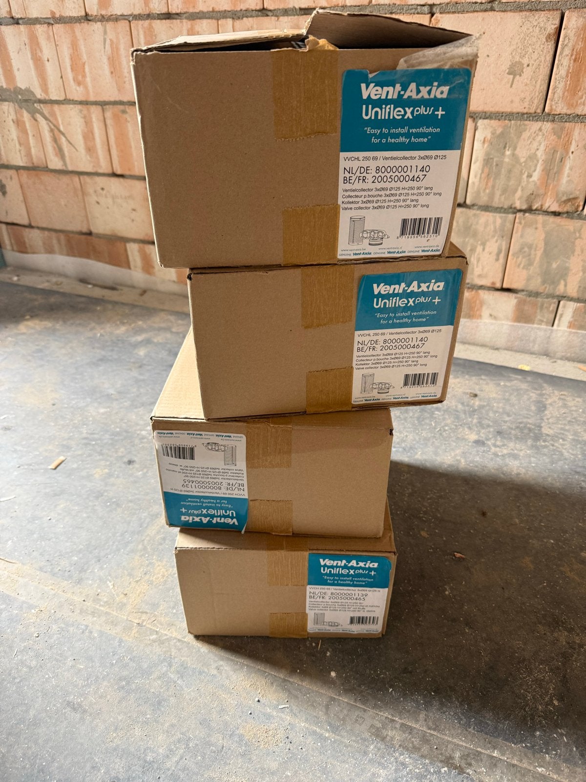 Vent-Axia Verdeelstuk 125/70x3 en slang!, Ophalen of Verzenden, Nieuw, Ventilator