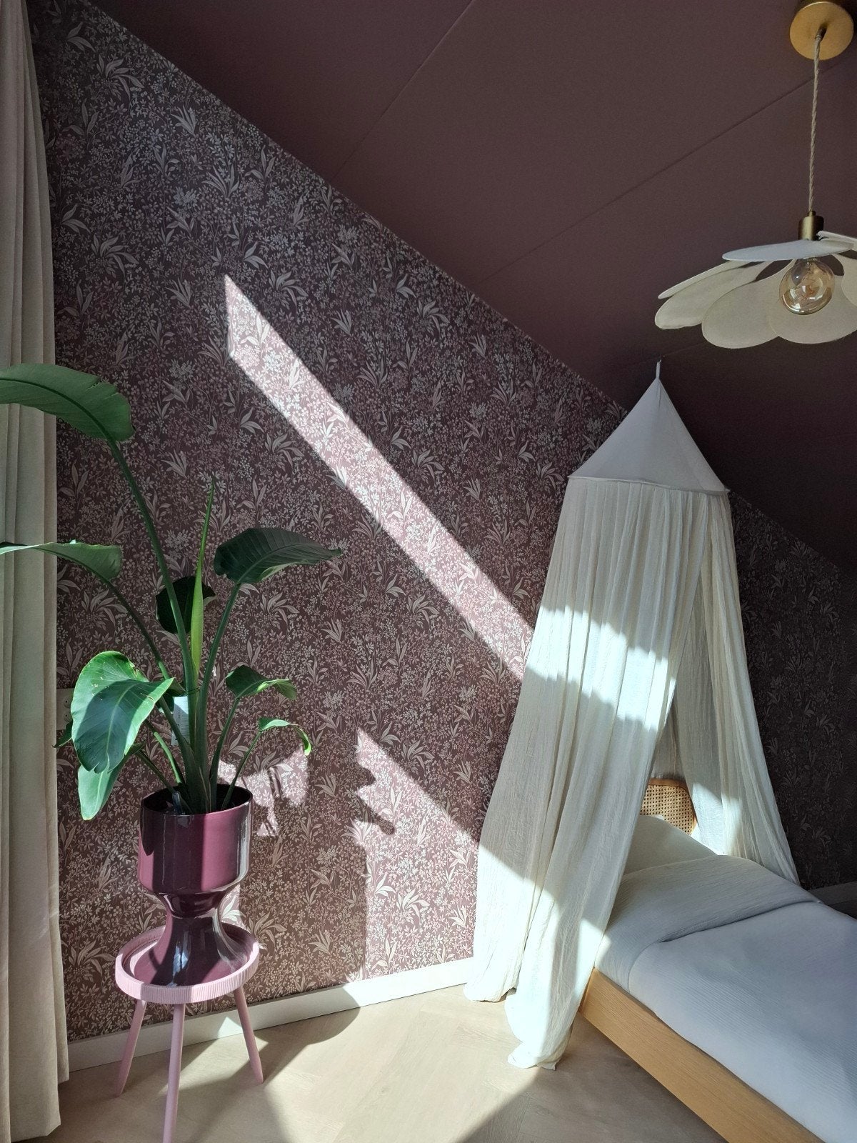 Borastapeter behang Nocture - 7268, 2 rollen, Ophalen of Verzenden, 10 tot 25 m², Bruin, Botanisch, Klassiek, Sfeervol