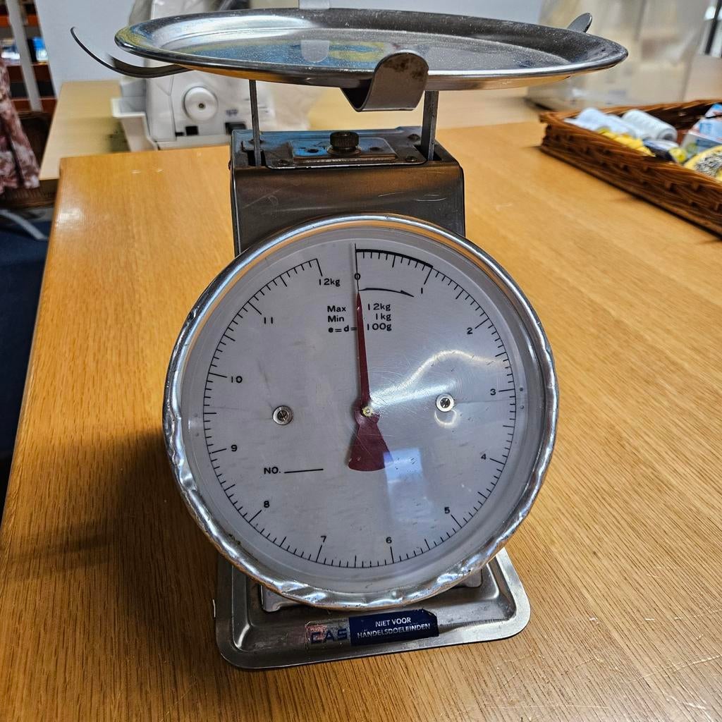 Vintage CAS Winkelweegschaal - Max 12kg, Ophalen of Verzenden