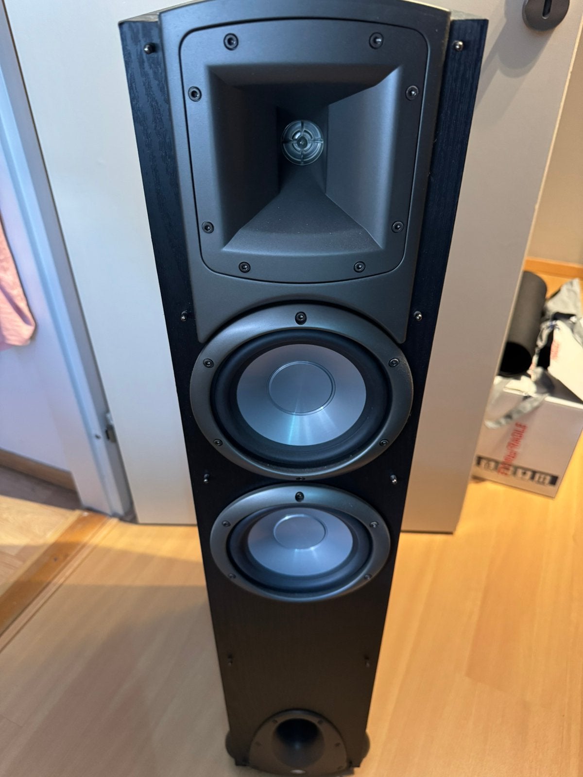 Klipsch F2 speakers met Klipsch C1 center speaker, Zo goed als nieuw, 60 tot 120 watt, Center speaker, Ophalen