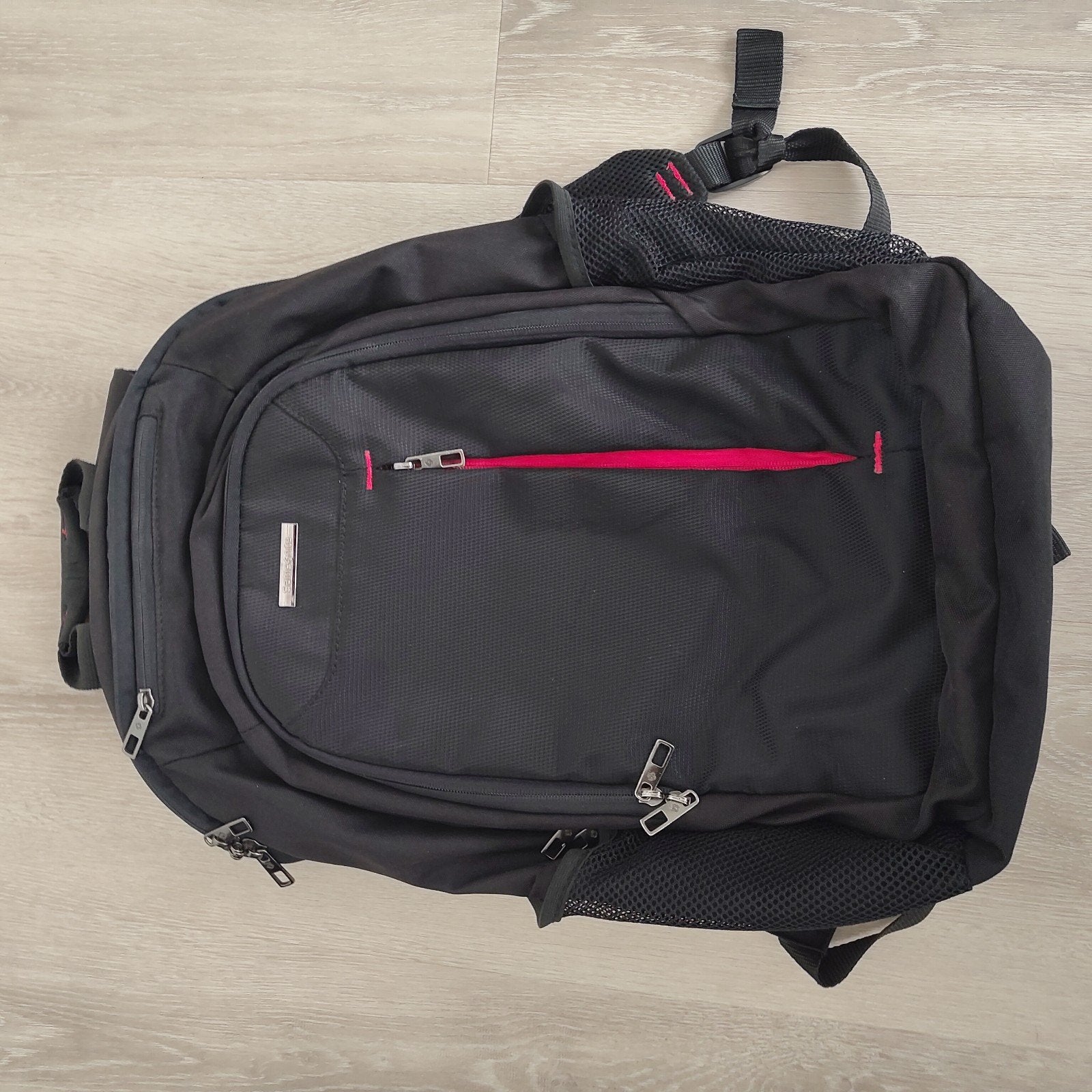 Samsonite laptop backpack large, 17 inch of meer, Ophalen of Verzenden, Zo goed als nieuw, Zwart