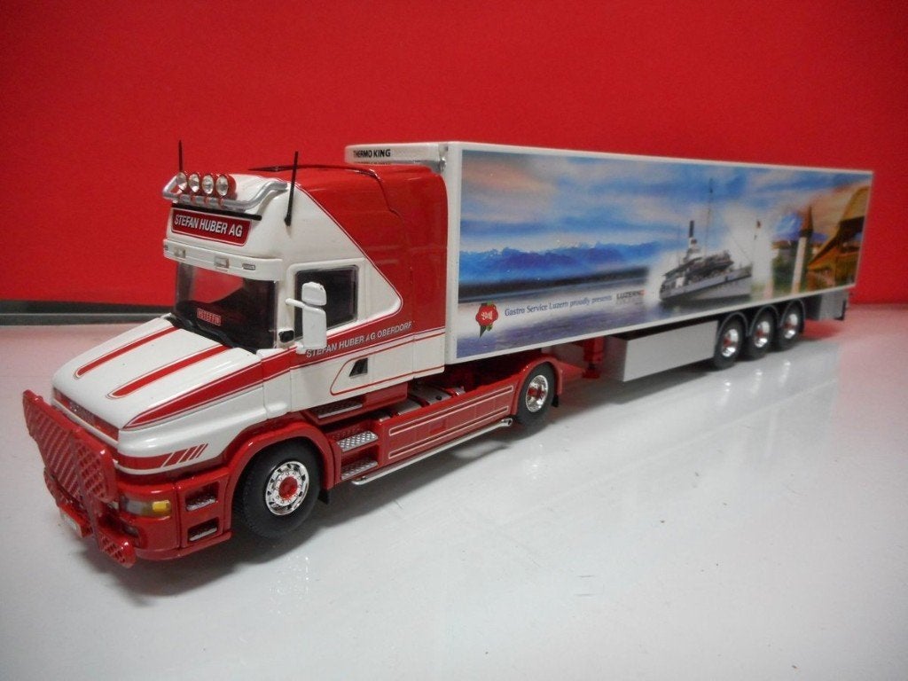 TEKNO SCANIA STEFAN HUBER, ZWITSERLAND 75148, Hobby en Vrije tijd, Modelauto's | 1:50, Ophalen of Verzenden, Nieuw, Bus of Vrachtwagen