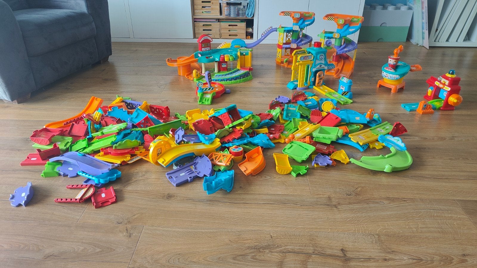 Vtech Toettoet groot pakket auto's diversen compleet, Ophalen, Gebruikt, 2 tot 4 jaar