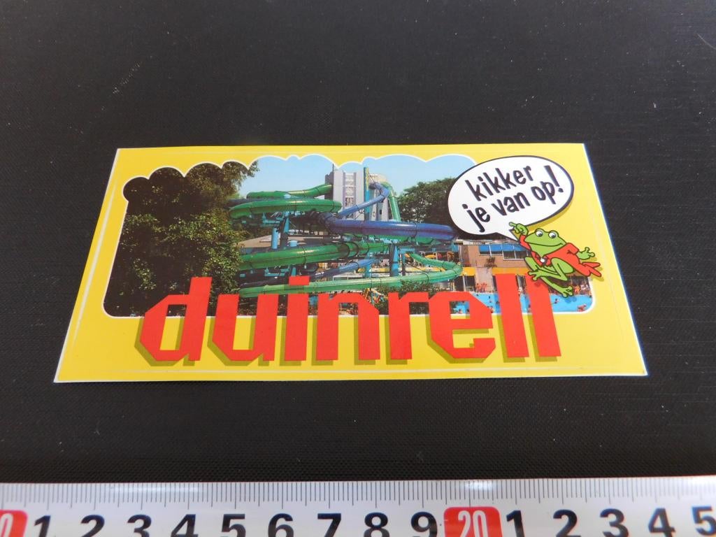 sticker DUINRELL kikker je van op !, Ophalen, Zo goed als nieuw