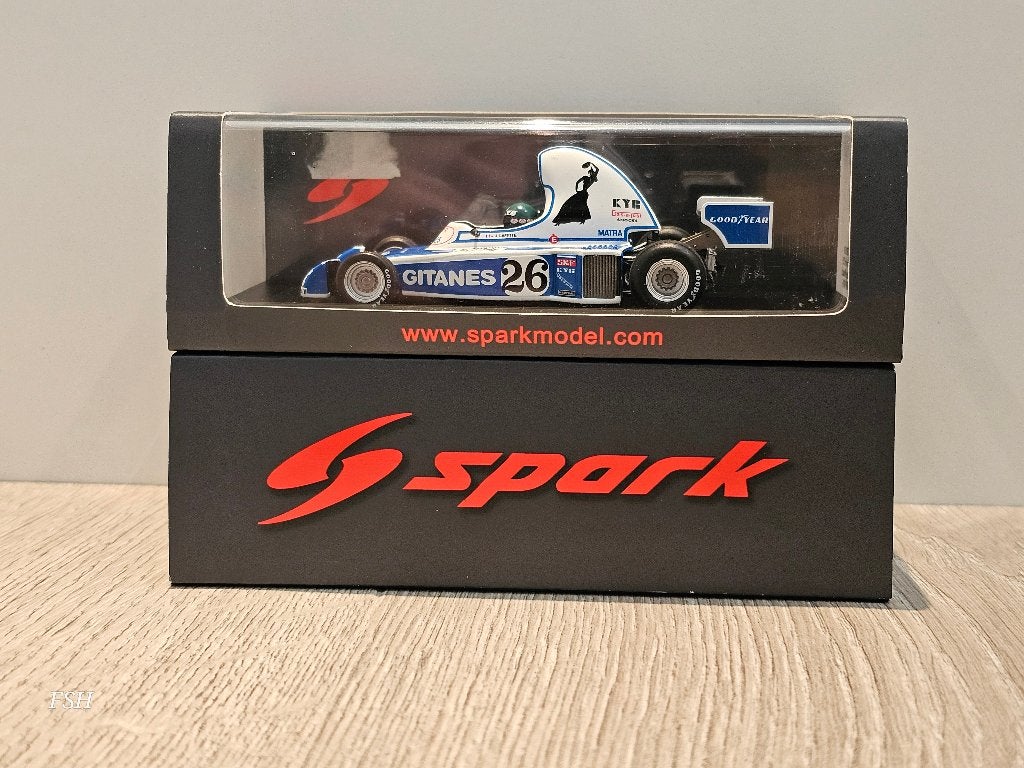 Ligier JS5, J. Laffite # 26, GP Long Beach 1976. *TOPMODEL*, Ophalen of Verzenden, Zo goed als nieuw, Auto, Overige merken
