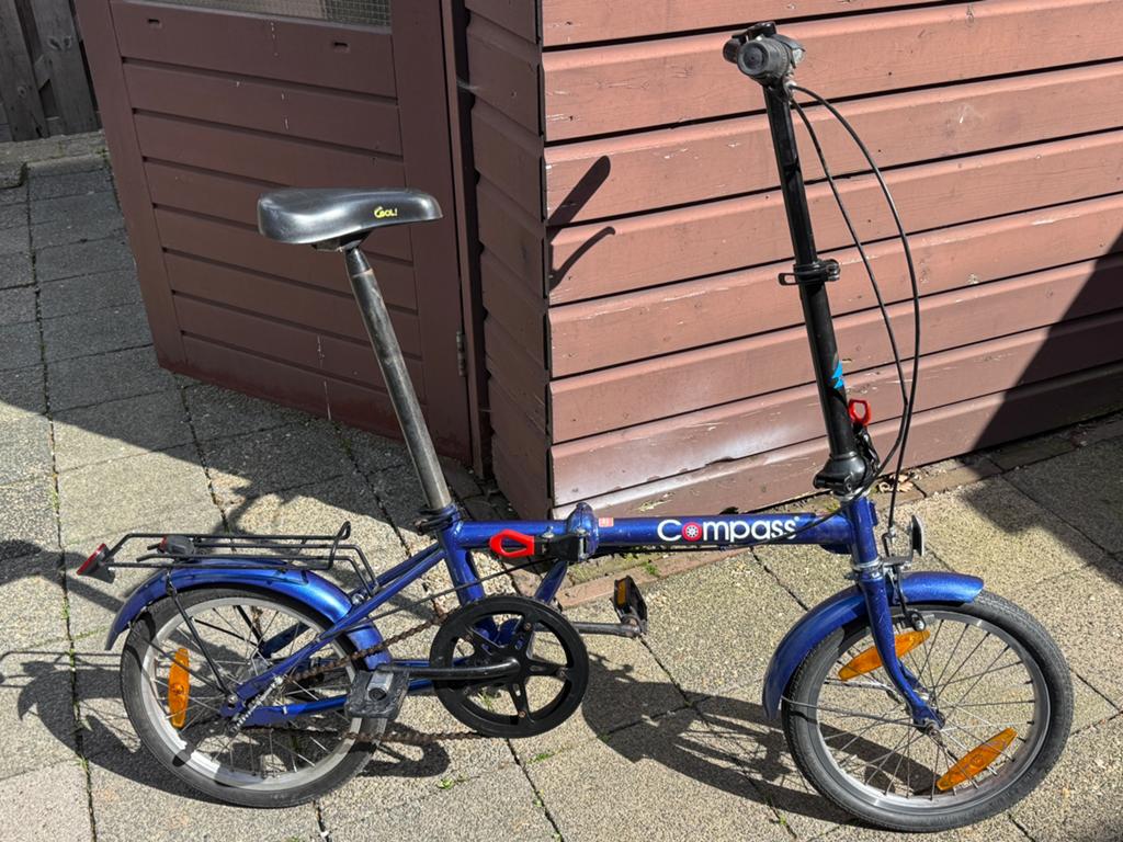 Vouwfiets 18 inch, Fietsen en Brommers, Fietsen | Vouwfietsen, Ophalen, Zo goed als nieuw, 16 tot 18 inch, Versnellingen