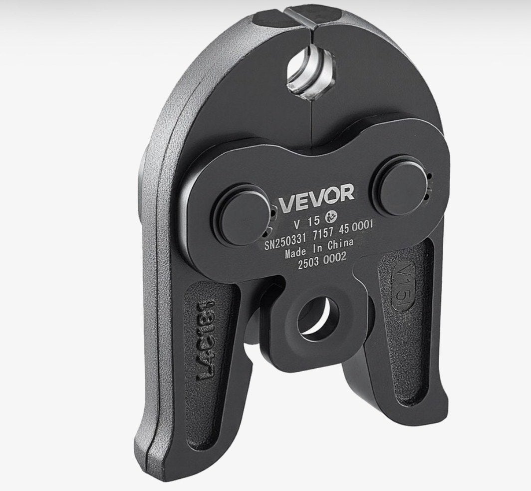 Vevor Persbek 15 mm Mapress V-profiel, Ophalen of Verzenden, Zo goed als nieuw