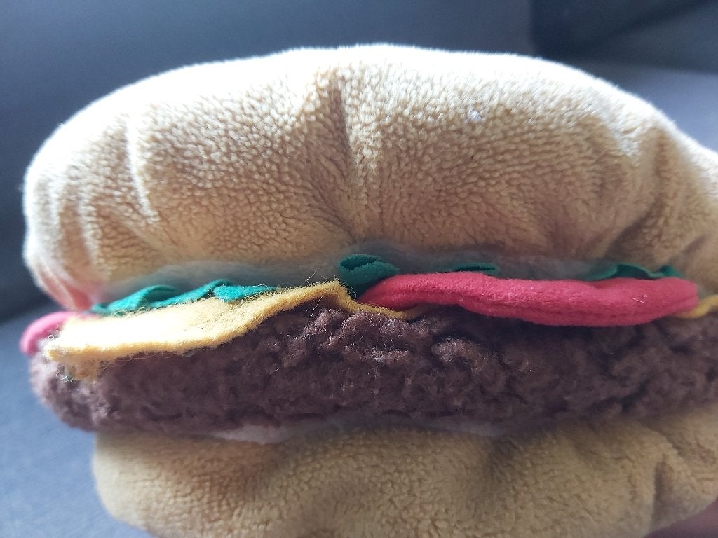 Margaritaville Hamburger Kussen - Decoratief en Uniek, Overige merken, Gebruikt, Meerkleurig, Met print